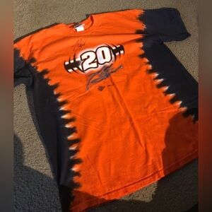 Tony Stewart Vintage #20 NASCAR Tie-Dye Orange and Black Racing Graphic Tee